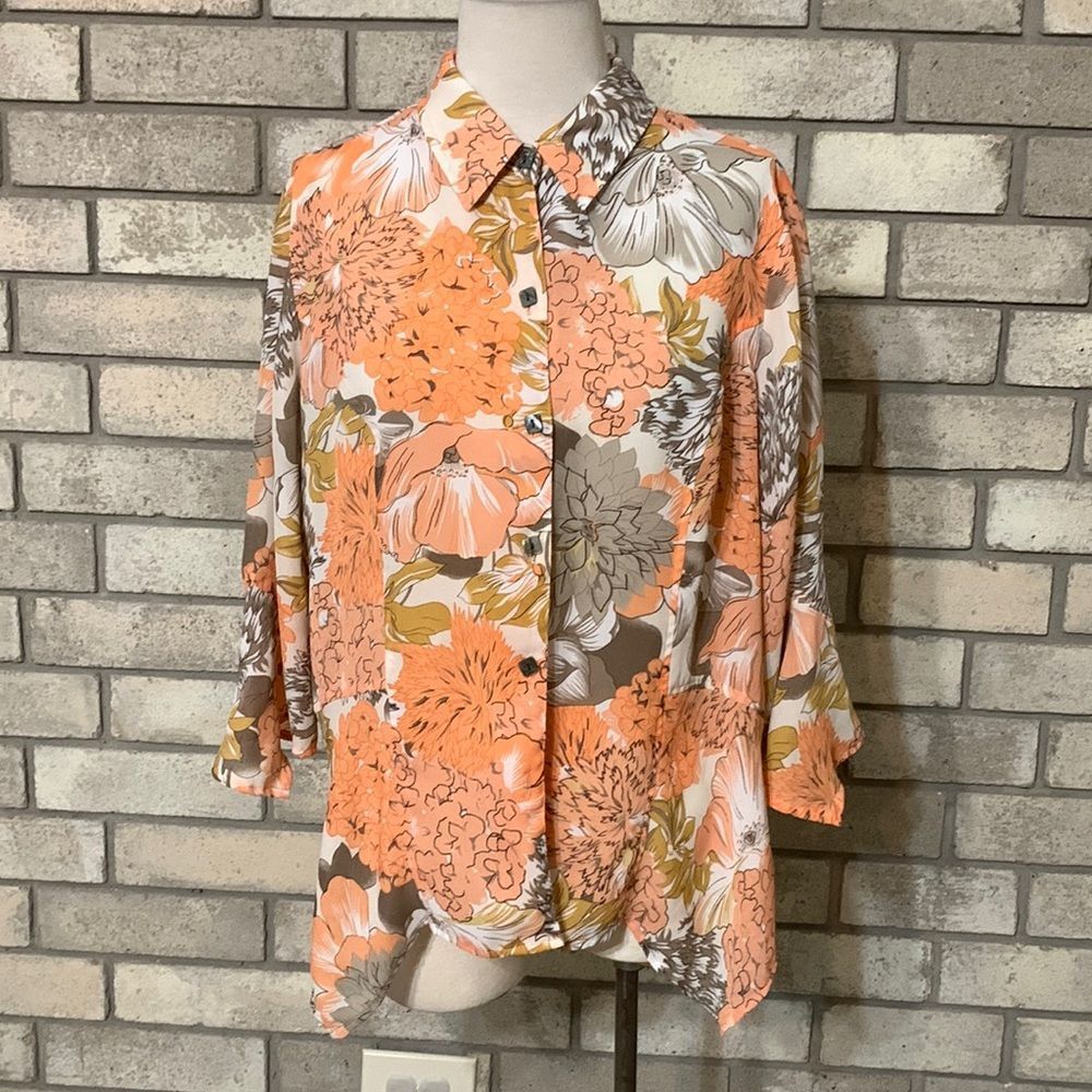 Cathy Che floral blouse